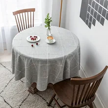 Polyester Tablecloths, Waterproof Table Covers Simple Lattice Gray Dining Table Coffee Table Deco
Polyester Tablecloths, Waterproof Table Covers Simple Lattice Gray Dining Table Coffee Table Deco