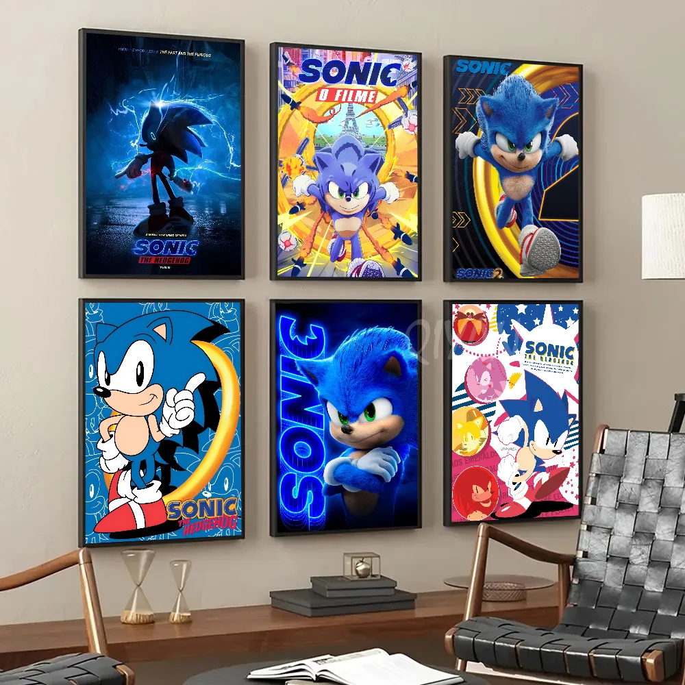 

Classic Poster Paper Print Home Living Room Bedroom Entrance Bar Restaurant Supersonic-S-Sonic-Game Cafe Art Painting Decoration