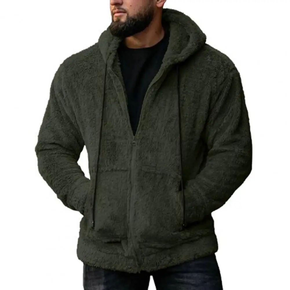 Lightweight Plush Coat Stylish Men's Winter Coat Hooded Plush Casual with Zipper Closure Pockets Hooded Men Jacket
Lightweight Plush Coat Stylish Men's Winter Coat Hooded Plush Casual with Zipper Closure Pockets Hooded Men Jacket