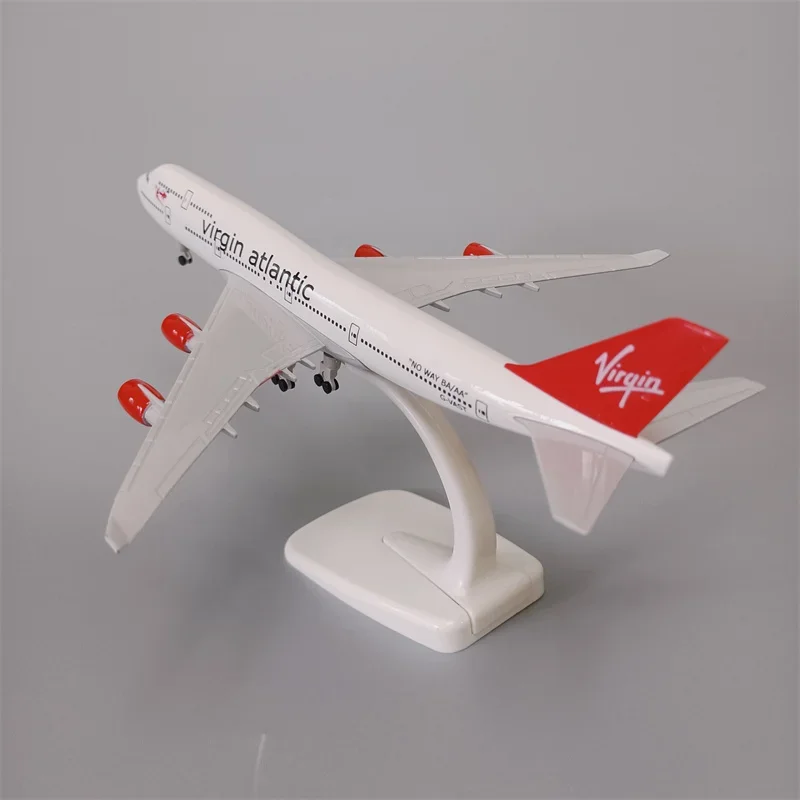 

20cm Alloy Metal British Virgin Atlantic B747 Airlines Boeing 747 Airways Diecast Airplane Model Plane Model Aircraft w Wheels