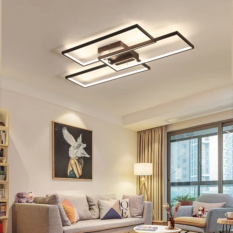 Rectangle Black/White Color Modern Led Ceiling Lights for living room bedroom 110V 220V deco Dimmable Ceiling Lamp Fixtures
Rectangle Black/White Color Modern Led Ceiling Lights for living room bedroom 110V 220V deco Dimmable Ceiling Lamp Fixtures