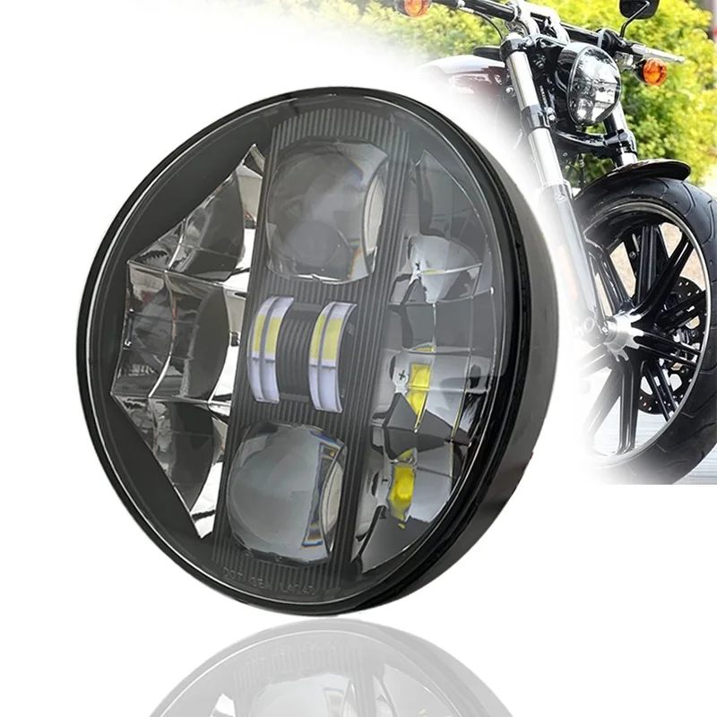 

Светодиодная фара в сборе для мотоцикла 72 Вт, дальний/ближний свет с лампой DRL для фар Softail 2018 2019 2020 FXBR FXBRS Moto