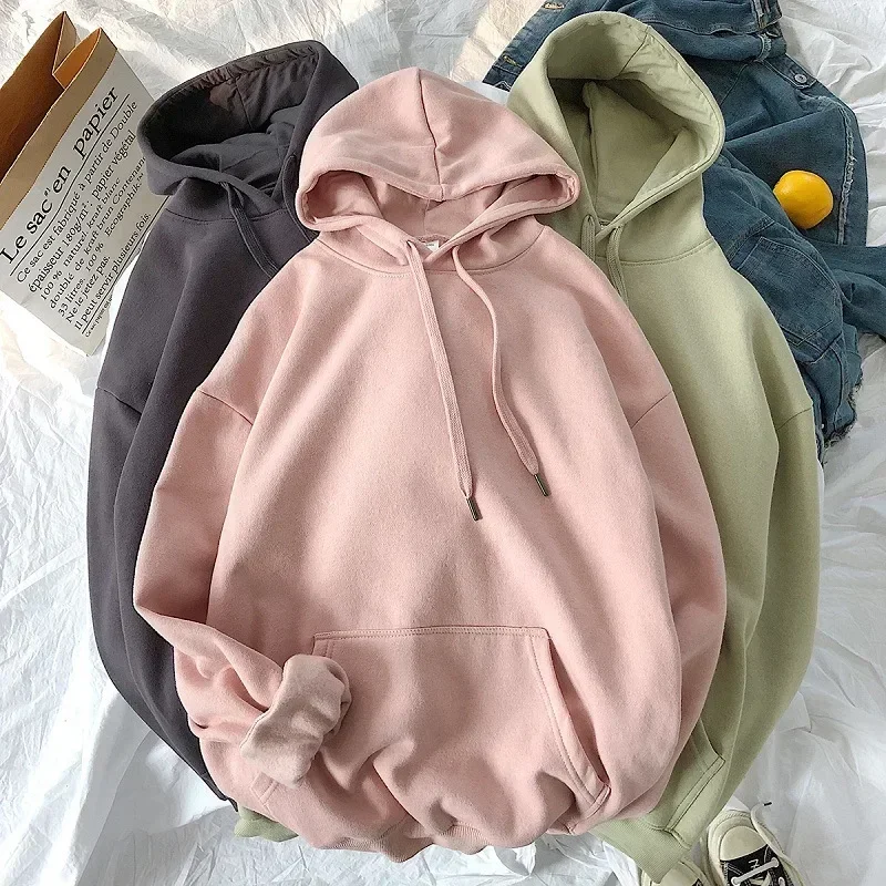 Women Hoodies Sweatshirt Solid Oversized Casual Color Long-sleeved Green Sweatshirt Streetwear Korean Autumn Sweatshirt New
Women Hoodies Sweatshirt Solid Oversized Casual Color Long-sleeved Green Sweatshirt Streetwear Korean Autumn Sweatshirt New