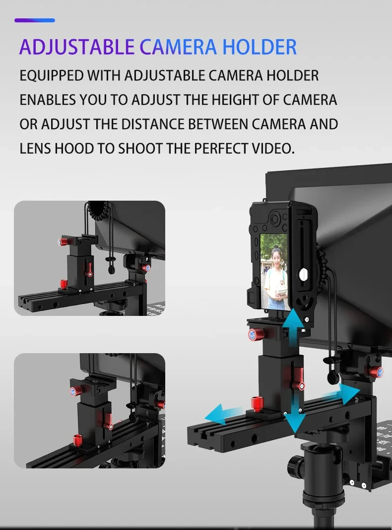 TYSTVideo TS-T50Q DSLR Camera Mobile Live Streaming Video Recording Portable Tablet 15 inch Large Screen Teleprompter 12 TYSTVideo TS-T50Q DSLR Camera Mobile Live Streaming Video Recording Portable Tablet 15 inch Large Screen Teleprompter 6