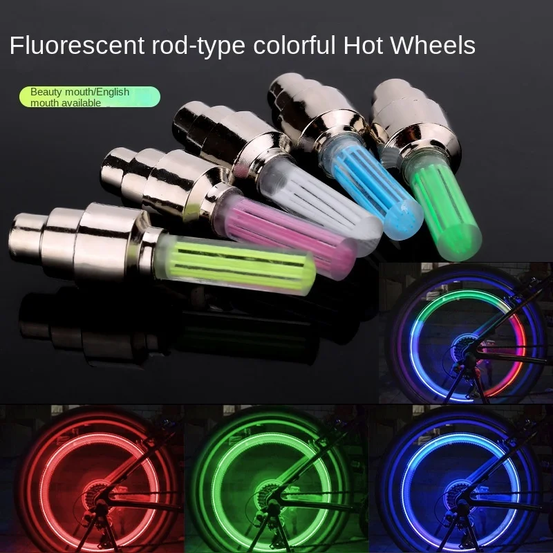 

2PCS Bicycle Lights Motion Sensor LED Lights with Batteries for Road MTB Mountain Bike Tyre Tire Valve Bicycle Accessories