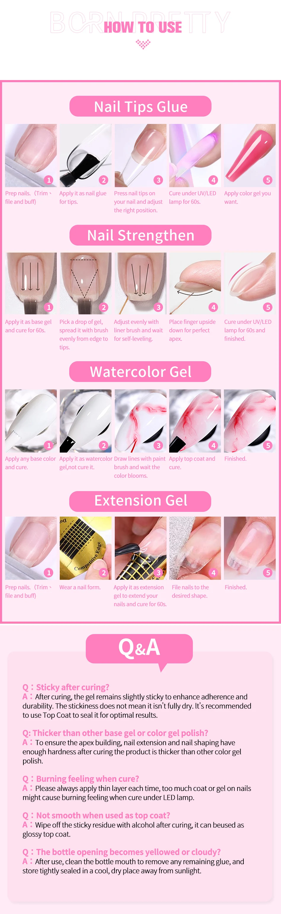 6 in 1 Nail Glue Gel 15ML for Acrylic Nails Soak off Base Gel Top Coat UV Extension Nail Gel False Nail Tips Gel 4 Mallzona S1c5cb56713f441e8a6216715ca0629b1Y 6 in 1 Nail Glue Gel 15ML for Acrylic Nails Soak off Base Gel Top Coat UV Extension Nail Gel False Nail Tips Gel Mallzona