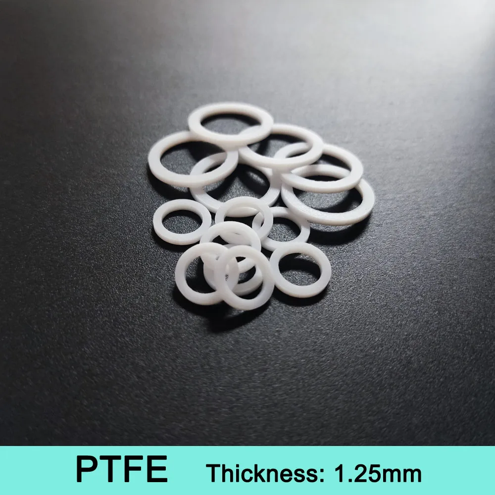 PTFE Gasket Flat Washer Thickness 1.25mm ID 3mm~150mm Resistant to High&Low Temperature Corrosion Anti-aging For Flange ID*OD*CS
PTFE Gasket Flat Washer Thickness 1.25mm ID 3mm~150mm Resistant to High&Low Temperature Corrosion Anti-aging For Flange ID*OD*CS
