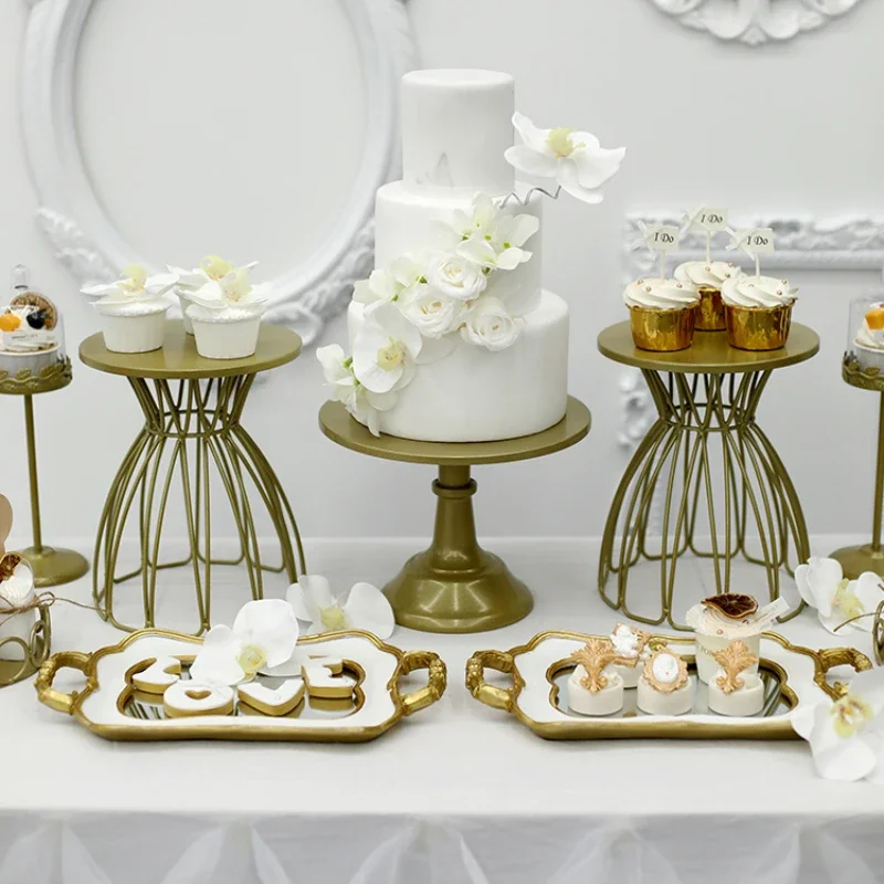 Banquet Wedding Cake Stand Multi-functional Dessert Table Iron Spray Plastic Cake Display Stand Versatile Scene Cake Decoration 
Banquet Wedding Cake Stand Multi-functional Dessert Table Iron Spray Plastic Cake Display Stand Versatile Scene Cake Decoration