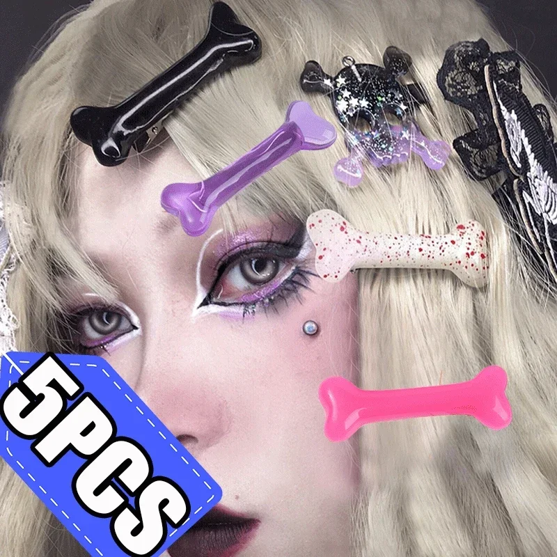 5/1Pcs Y2K Fashion Gothic Women Gril Headwear Barrettes Hair Band Accessories Vivid Dog Bone Hair Clips Side Hairpin
5/1Pcs Y2K Fashion Gothic Women Gril Headwear Barrettes Hair Band Accessories Vivid Dog Bone Hair Clips Side Hairpin