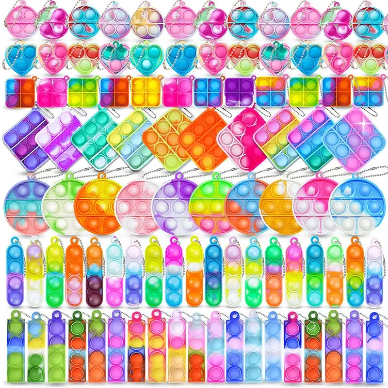 Mini Food-Grade Silicone Pendants, Bubble, Short Rope, Keychain, Bag Decoration, Decompression Toys, New, 6 Pcs
Mini Food-Grade Silicone Pendants, Bubble, Short Rope, Keychain, Bag Decoration, Decompression Toys, New, 6 Pcs