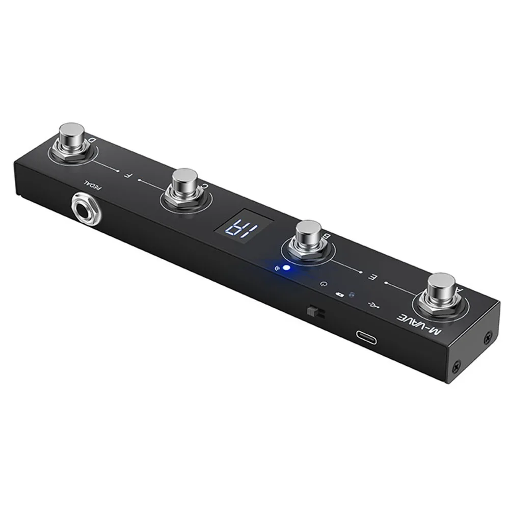 And Easy To Use MIDI Controller 4Buttons Pedal Controller E Chocolate MIDI Footswitch Multi-functional Durable
And Easy To Use MIDI Controller 4Buttons Pedal Controller E Chocolate MIDI Footswitch Multi-functional Durable