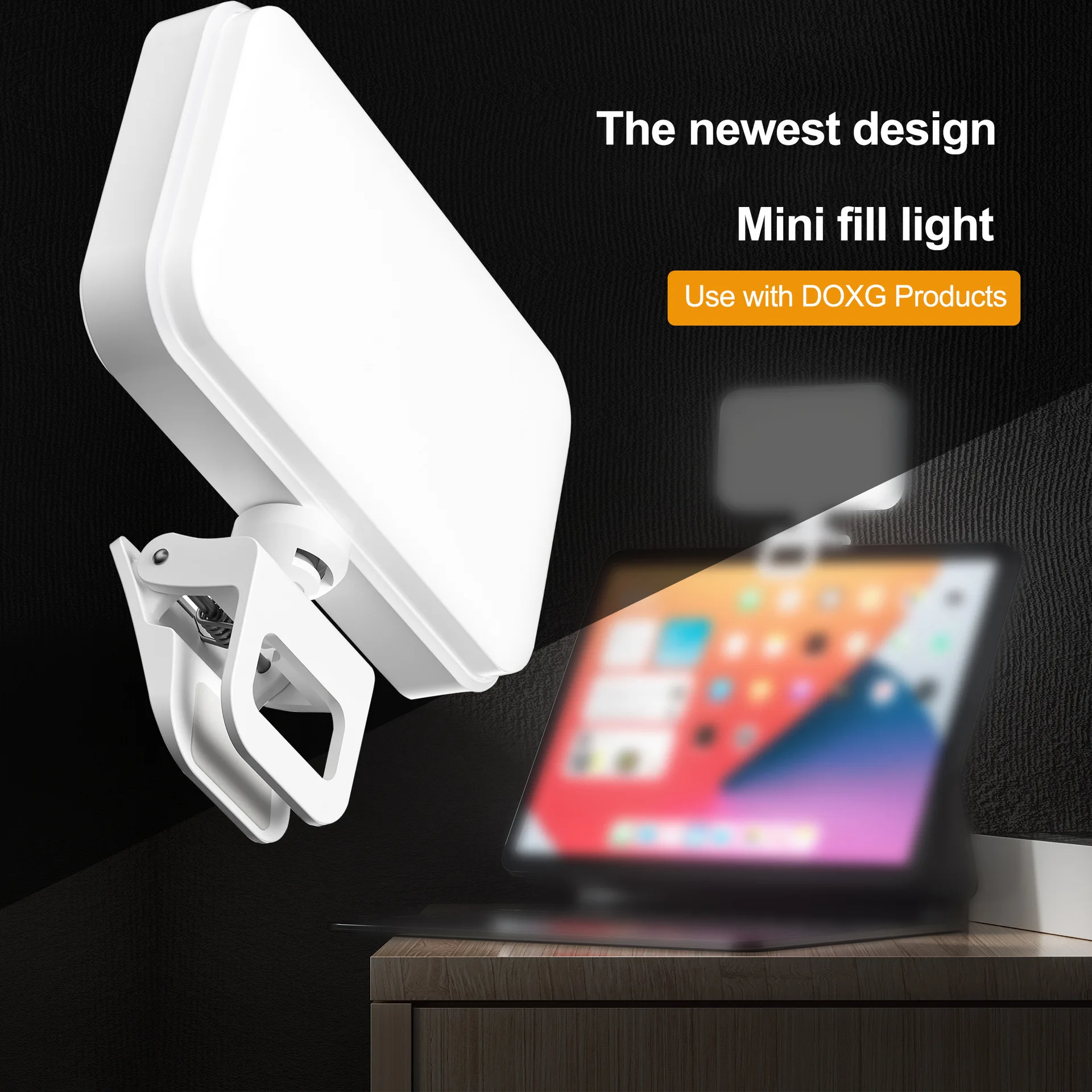 LED Selfie Light Clip on for Phone Laptop Tablet Adjustable Color and Brightness Ideal for Video Calls and Art Photography
LED Selfie Light Clip on for Phone Laptop Tablet Adjustable Color and Brightness Ideal for Video Calls and Art Photography