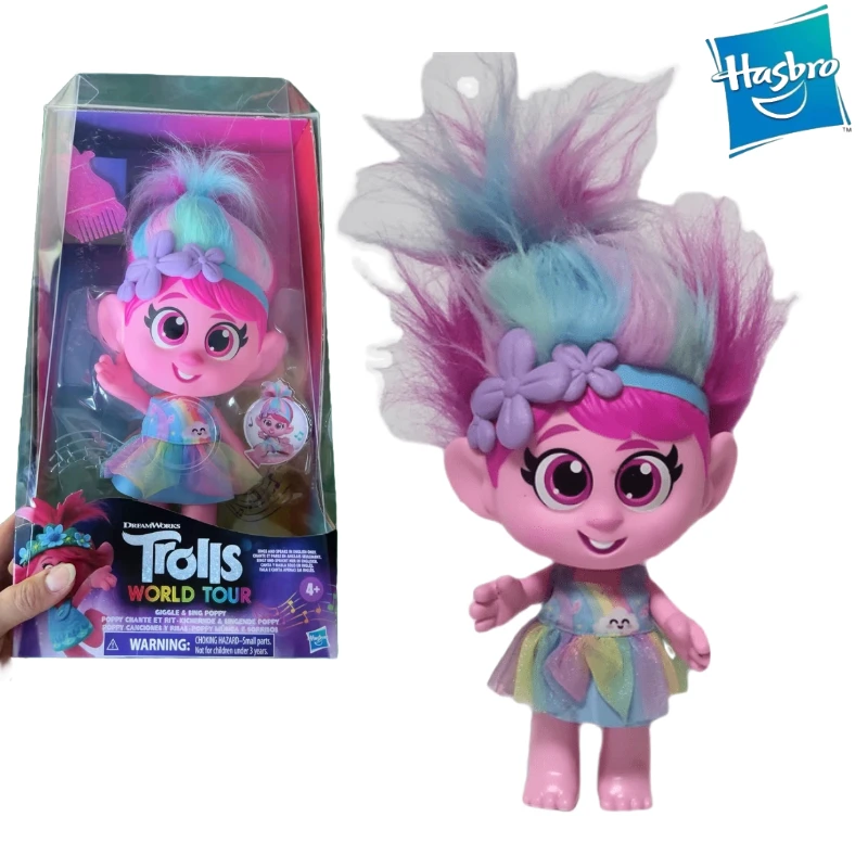 

In Stock Hasbro DreamWorks Play-Doh Trolls World Tour Rainbow Hair Doll Figures Cute Kawaii Toys for Girls Kids Gifts