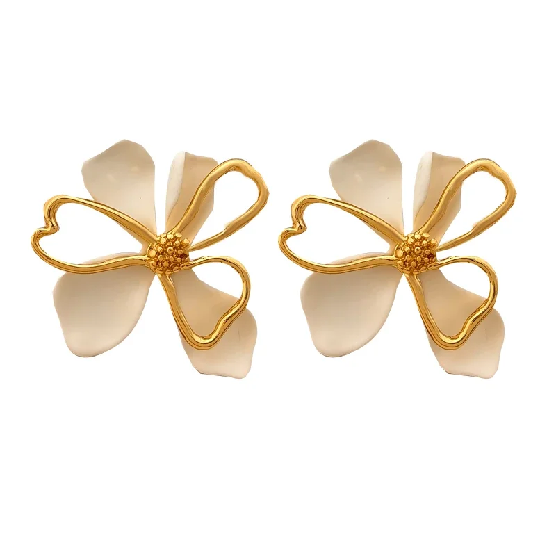 Bilandi-Boucles d'oreilles géométriques en argent 925 pour femmes, bijoux en forme de fleurs, cadeau pour dames, accessoires d'oreille, offre spéciale 6