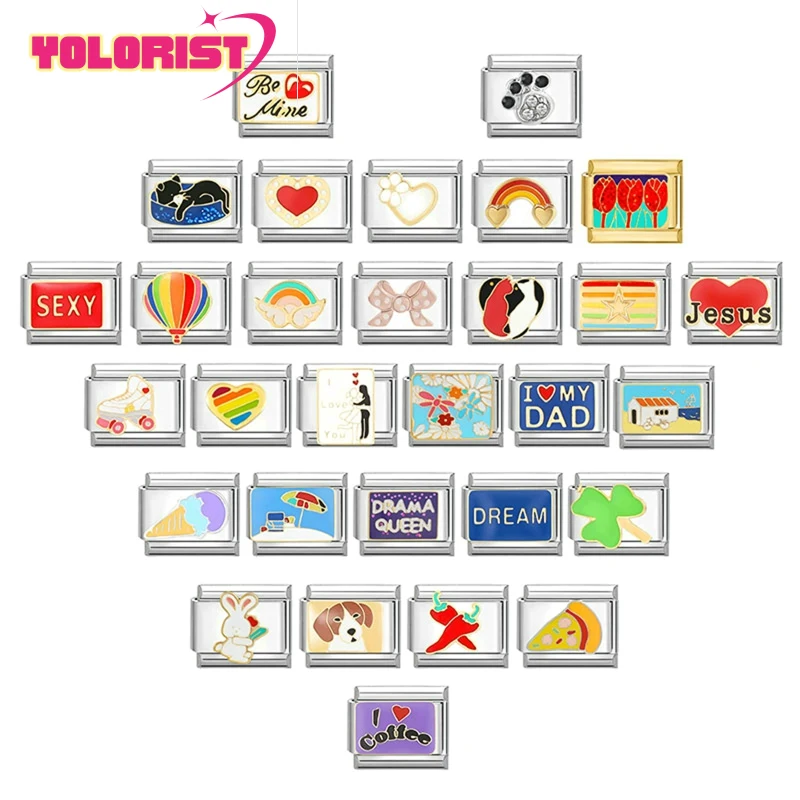 Yolorist Creative Animal Charm Rabbit Dog Cat Italian Charm Links Fit 9mm Bracelet Stainless Steel DIY Making Jewelry Wholesale
Yolorist Creative Animal Charm Rabbit Dog Cat Italian Charm Links Fit 9mm Bracelet Stainless Steel DIY Making Jewelry Wholesale