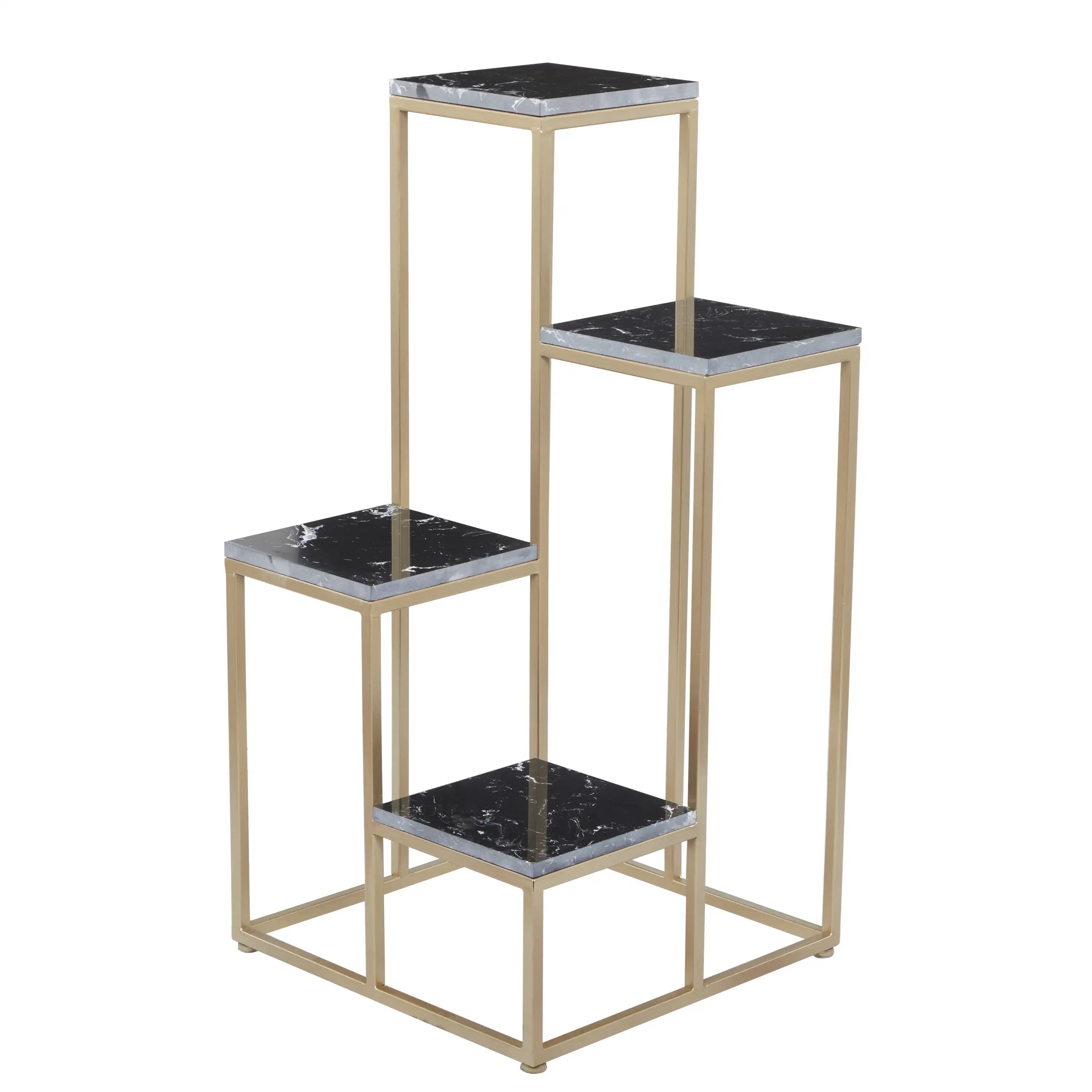 16" x 16" x 31" 4 Tier Black Marble Flower Pot Display Rack Indoor Outdoor Plant Stand Floral Pot Holder with Gold Base
16" x 16" x 31" 4 Tier Black Marble Flower Pot Display Rack Indoor Outdoor Plant Stand Floral Pot Holder with Gold Base