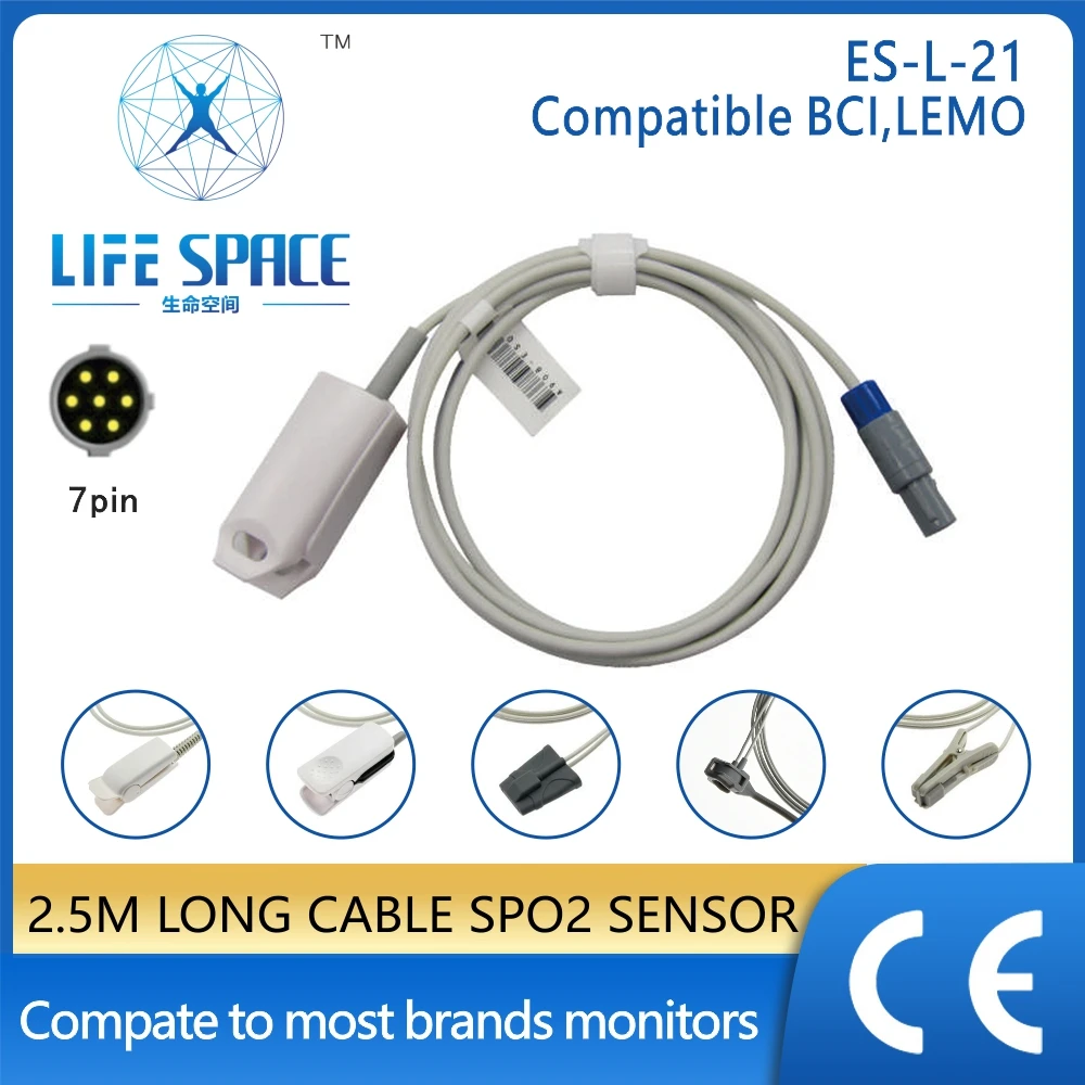 Измеритель уровня кислорода в крови BCI LEMO7PIN, зонд spo2, цифровой прибор для измерения кислорода в крови, для детей и взрослых, силиконовый оксиметр 
Измеритель уровня кислорода в крови BCI LEMO7PIN, зонд spo2, цифровой прибор для измерения кислорода в крови, для детей и взрослых, силиконовый оксиметр