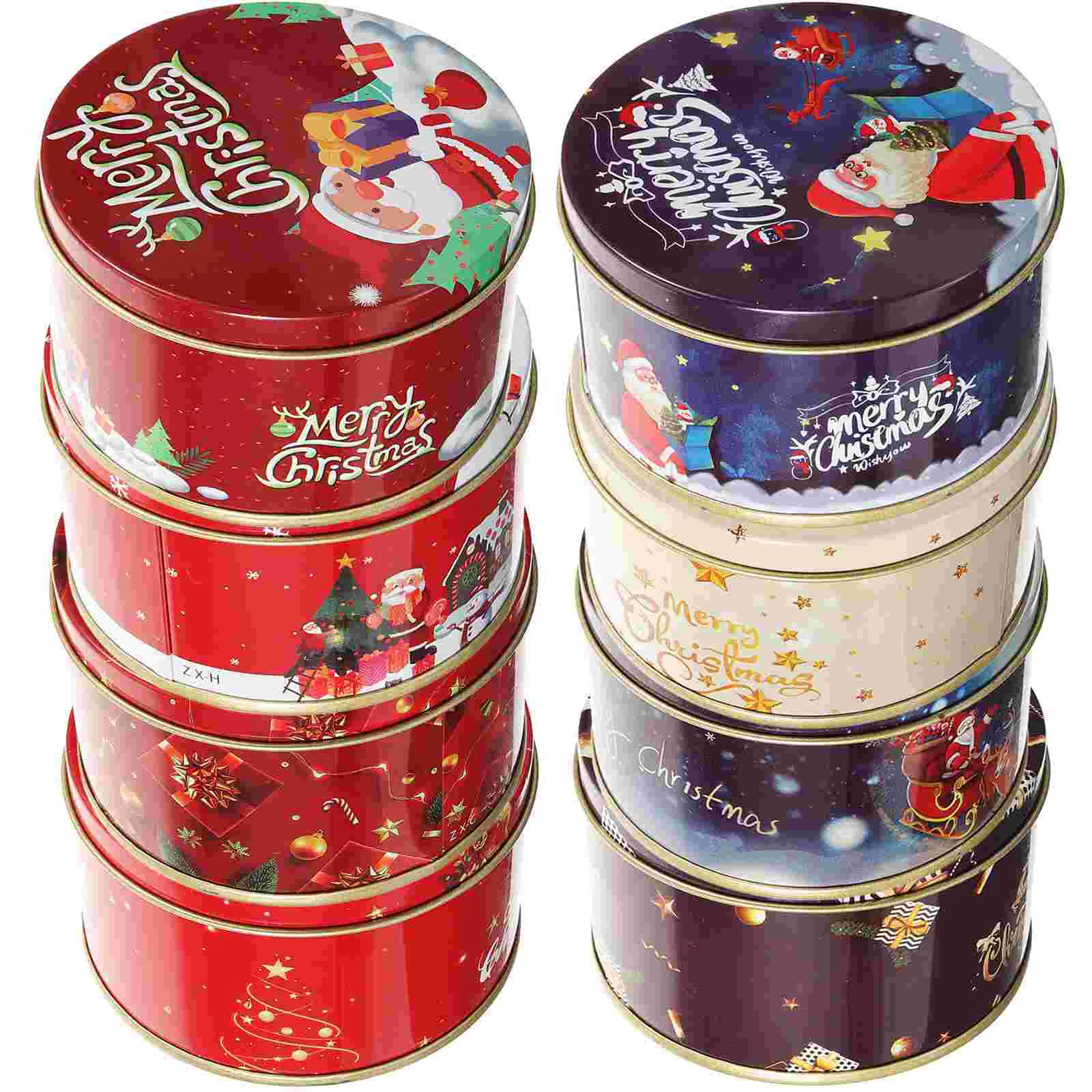 8 pcs Greeting Card Boxes Christmas Gift Boxes Metal Card Storage Boxes Small Boxes with Lids
8 pcs Greeting Card Boxes Christmas Gift Boxes Metal Card Storage Boxes Small Boxes with Lids