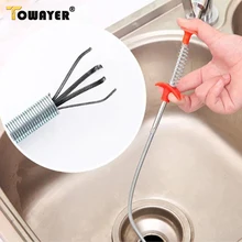 60cm Spring Pipe Dredging Tools, Drain Snake, Drain Cleaner Sticks Clog Remover Cleaning Tools Household for Kitchen Sink
60cm Spring Pipe Dredging Tools, Drain Snake, Drain Cleaner Sticks Clog Remover Cleaning Tools Household for Kitchen Sink