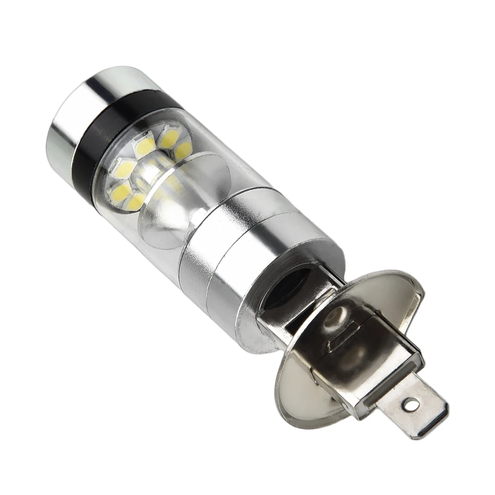 

Durable New Portable Useful LED Headlight 100W 12-24V 20-SMD 2pcs 6000K Driving Fog H1 Light Parts Replacement