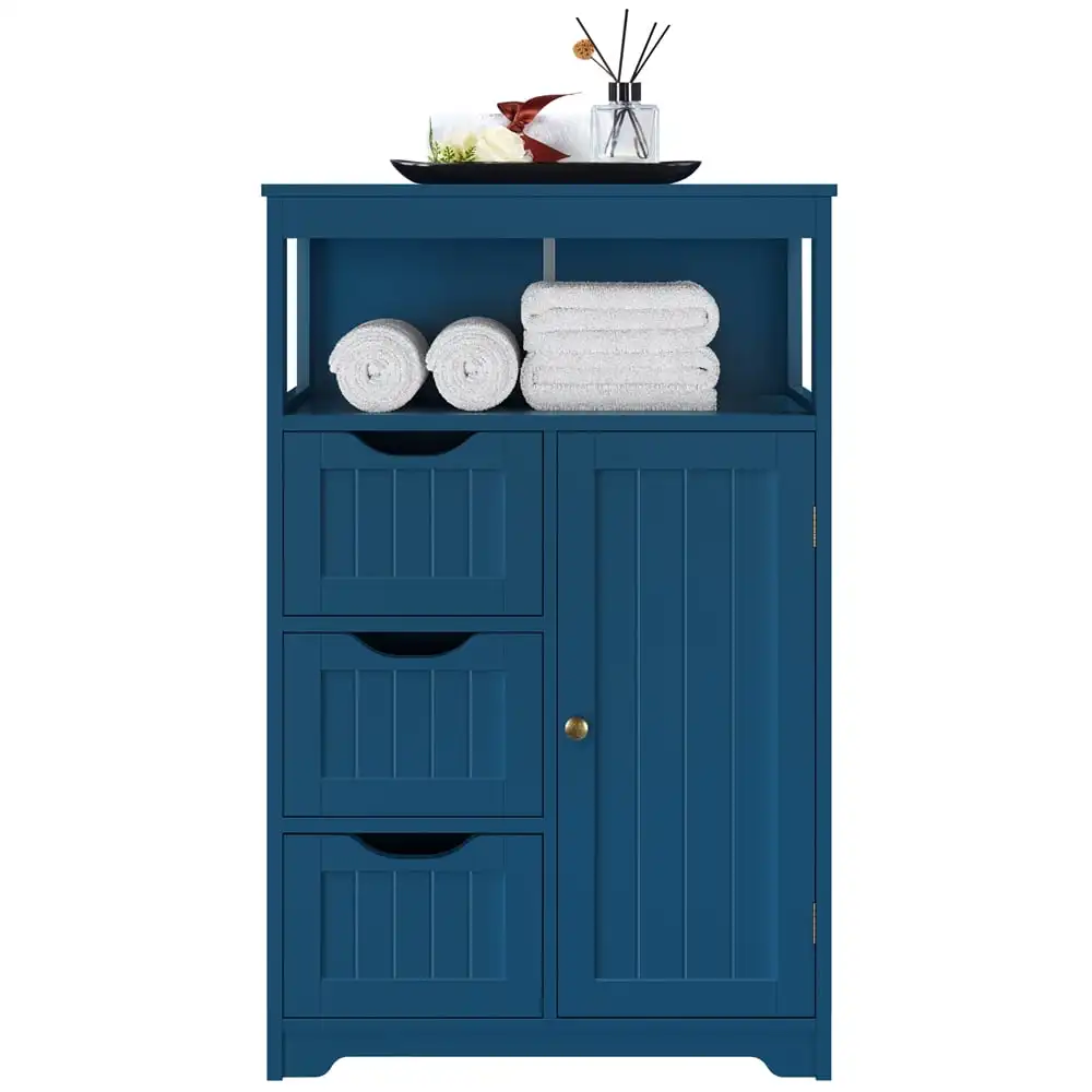 Easyfashion Wooden Bathroom Floor Cabinet Multiple Tiers Storage Organizer Navy Blue
Easyfashion Wooden Bathroom Floor Cabinet Multiple Tiers Storage Organizer Navy Blue