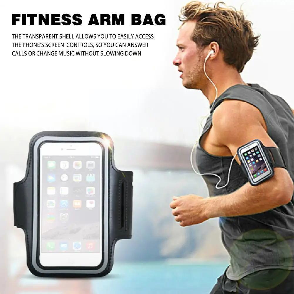

1pcs Universal Waterproof Sport Armband Bag For Outdoor Gym Running Arm Band Mobile Phone Pouch Case Coverage Holder A8N0