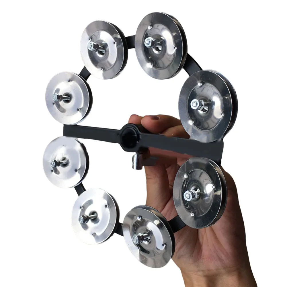 Durable New Practical Quality Useful Tambourine Set Sets Silver/black 210g Drum Iron + Steel Musical Instrument
Durable New Practical Quality Useful Tambourine Set Sets Silver/black 210g Drum Iron + Steel Musical Instrument
