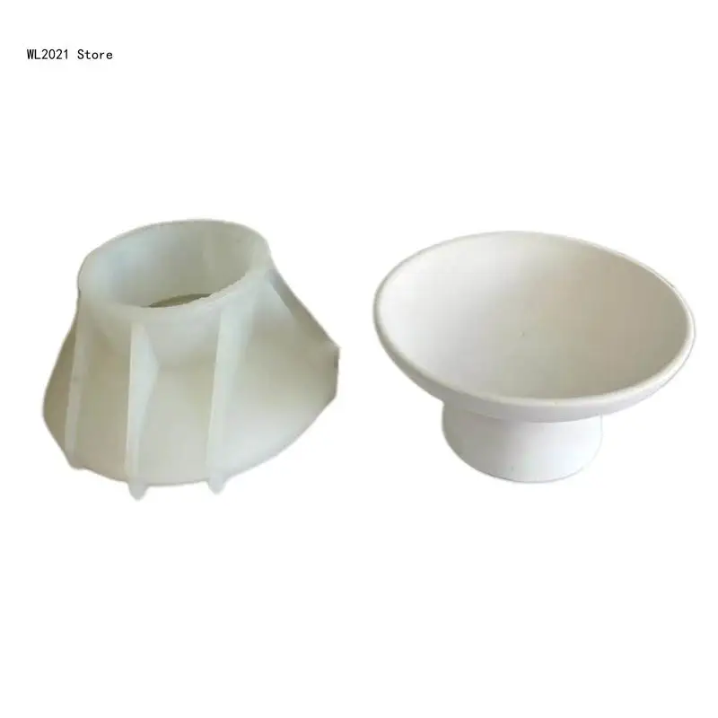 

Simple Fruit Tray Silicone Mold DIY Round Dish Epoxy Resin Mold Concrete Casting Mold for Making Plaster Crafts