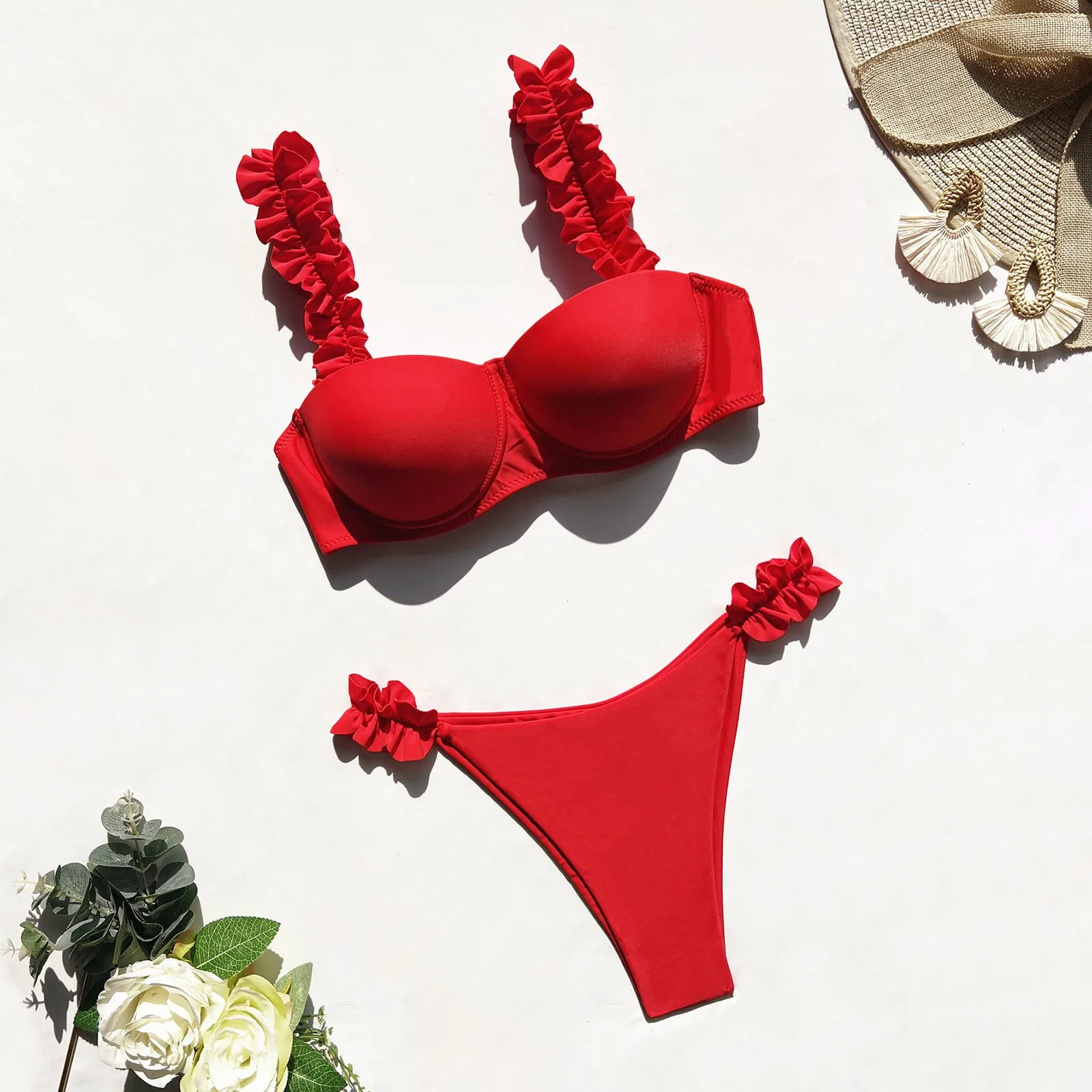 Women Sexy Bikini Sets Gathering Solid Color Fashion Split Three Point Micro Bikini Push Up Beachwear Swimsuit Teen Girl
Women Sexy Bikini Sets Gathering Solid Color Fashion Split Three Point Micro Bikini Push Up Beachwear Swimsuit Teen Girl