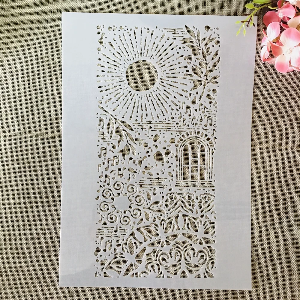 A4 29cm Sun Window House Garden DIY Layering Stencils Painting Scrapbook Coloring Embossing Album Decorative Template
A4 29cm Sun Window House Garden DIY Layering Stencils Painting Scrapbook Coloring Embossing Album Decorative Template