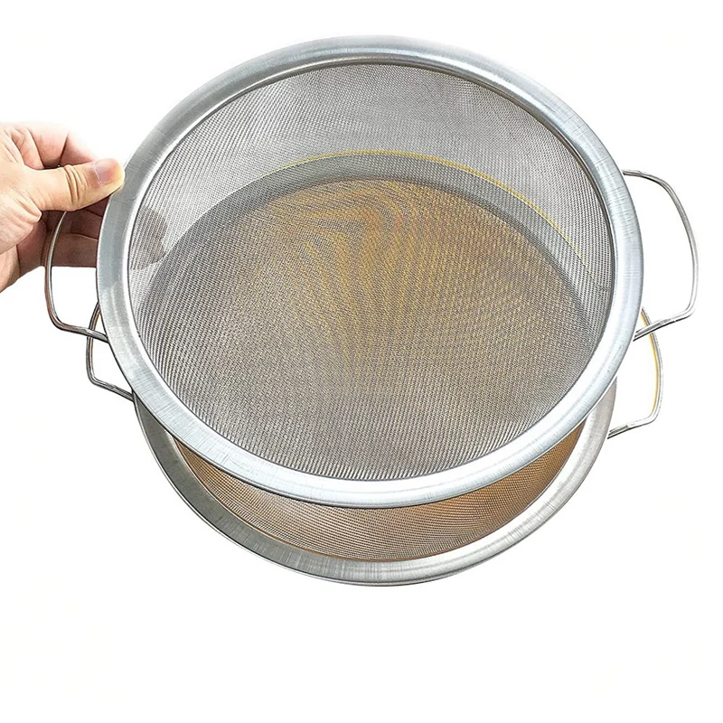 

NEW-60 Mesh Stainless Steel Paint Strainer Fits A 5 Gallon Bucket, Filter Impurities, Easy To Clean And Reusable, (2PCS)