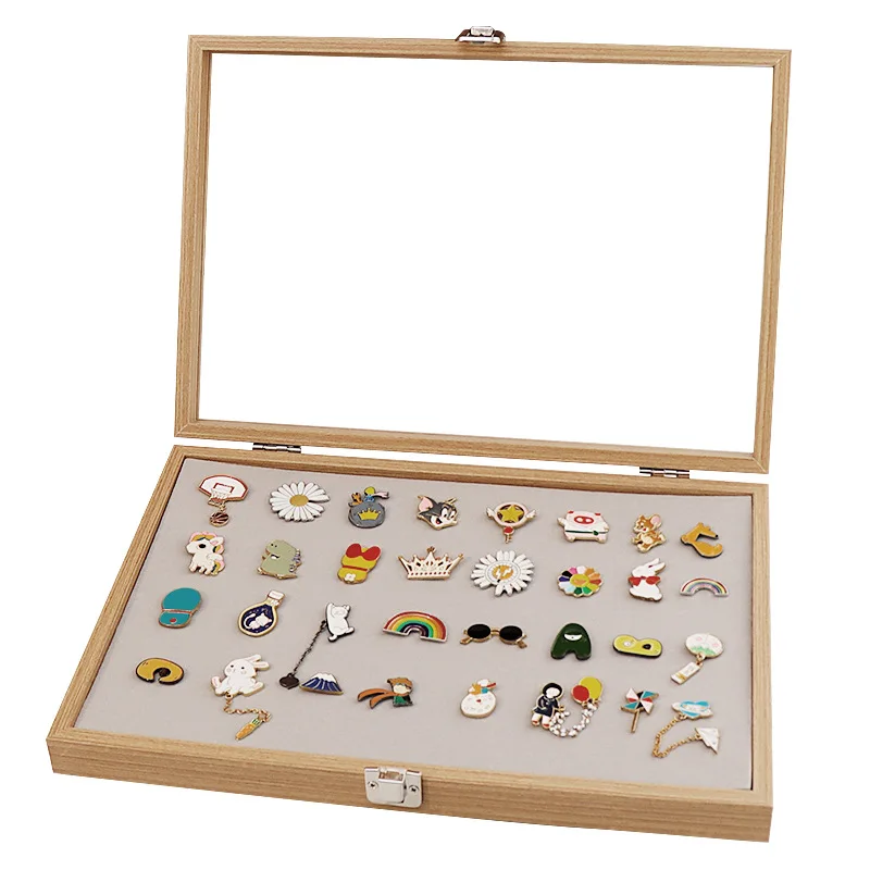 Wood Grain Badge Storage Box Transparent Dustproof Cartoon Medal Jewelry Box Large Capacity Brooch Display Box Newn 2024
Wood Grain Badge Storage Box Transparent Dustproof Cartoon Medal Jewelry Box Large Capacity Brooch Display Box Newn 2024