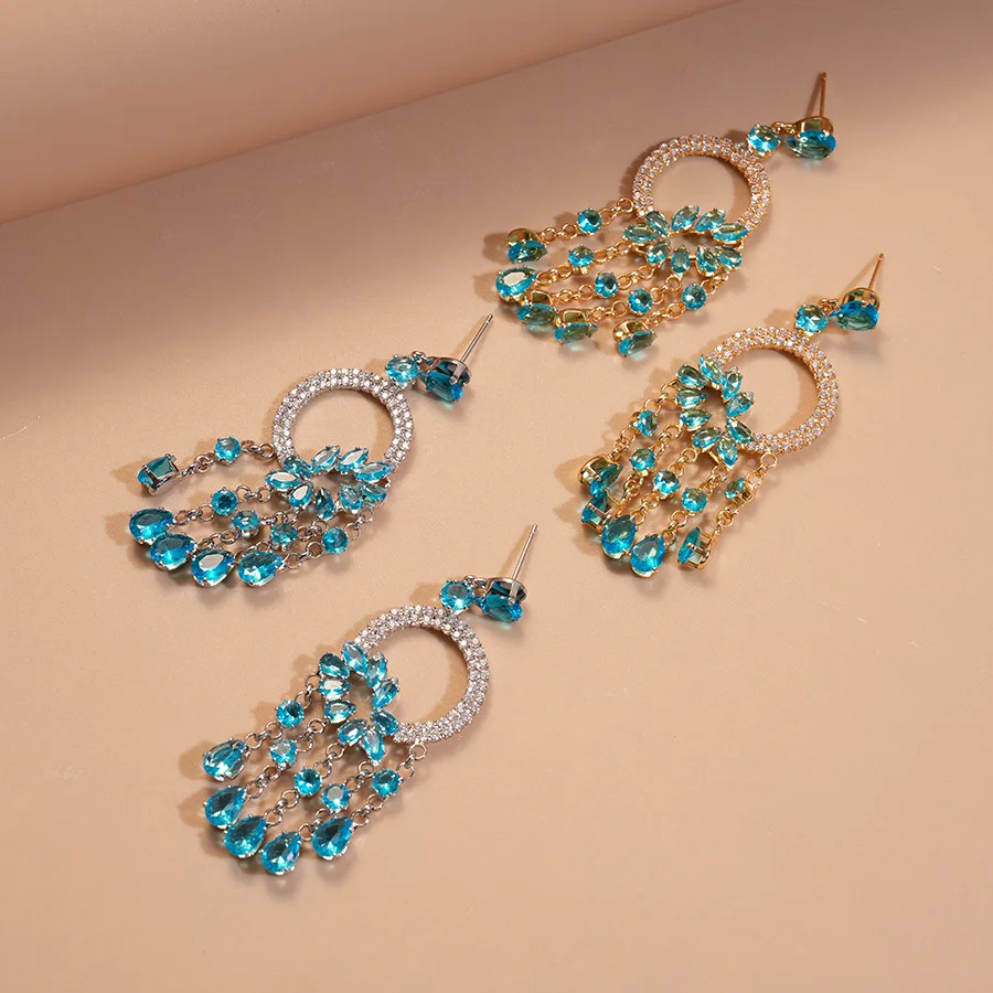 Bohemian Ethnic Seed Crystal Long Earrings for Women Blue Zircon Tassel Dangle Earring Girls Fashion Party Jewelry 18 Mallzona S1c799365b9d74dc7b01b51cd33184d9bC Bohemian Ethnic Seed Crystal Long Earrings for Women Blue Zircon Tassel Dangle Earring Girls Fashion Party Jewelry Mallzona