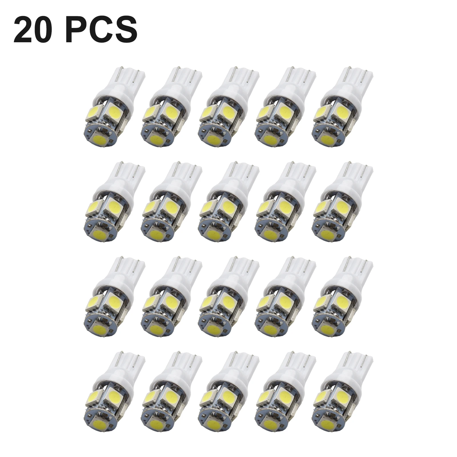 20 Pcs T10 5050 5-SMD White License Plate Interior LED Reading Light 6000K 5W Car Automobiles Accessories
20 Pcs T10 5050 5-SMD White License Plate Interior LED Reading Light 6000K 5W Car Automobiles Accessories