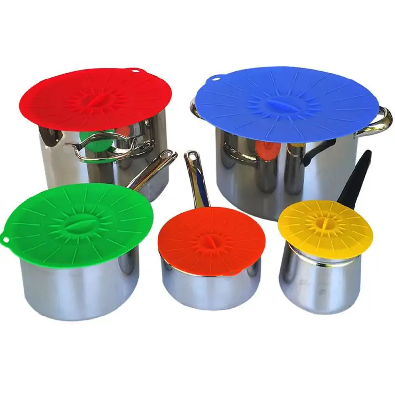 Universal Silicone Suction Lid Easy Vacuum Seal Stretch Sealer Bowl Can Pan Pot Caps Cover Kitchen Cookware Accessories
Universal Silicone Suction Lid Easy Vacuum Seal Stretch Sealer Bowl Can Pan Pot Caps Cover Kitchen Cookware Accessories