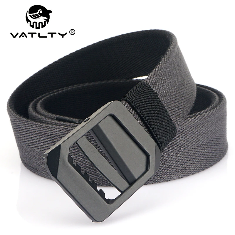 

VATLTY 105cm-120cm Men's Canvas Belt Matte Alloy Buckle 3.8cm Jeans Waistband Outdoor Sports Straps Work Girdles Male Female