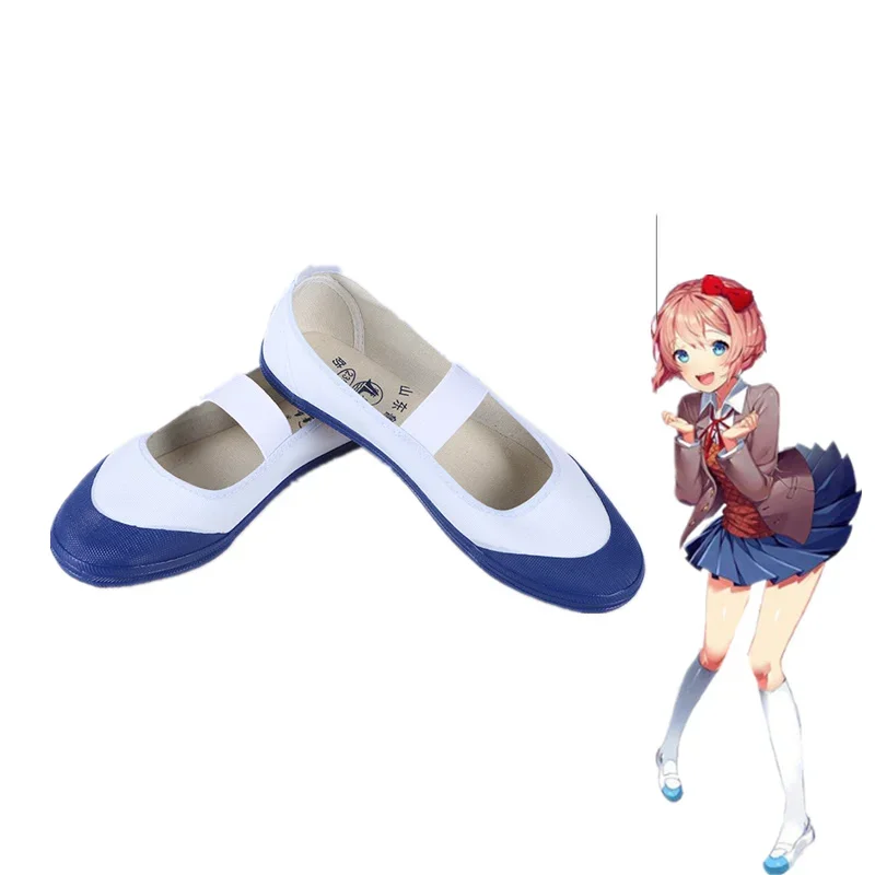 

Аниме литературная Клубная обувь Sayori туфли унитаз Hanako-kun обувь для косплея Nene Yashi парусиновые туфли для девочек студенческие танцевальные туфли