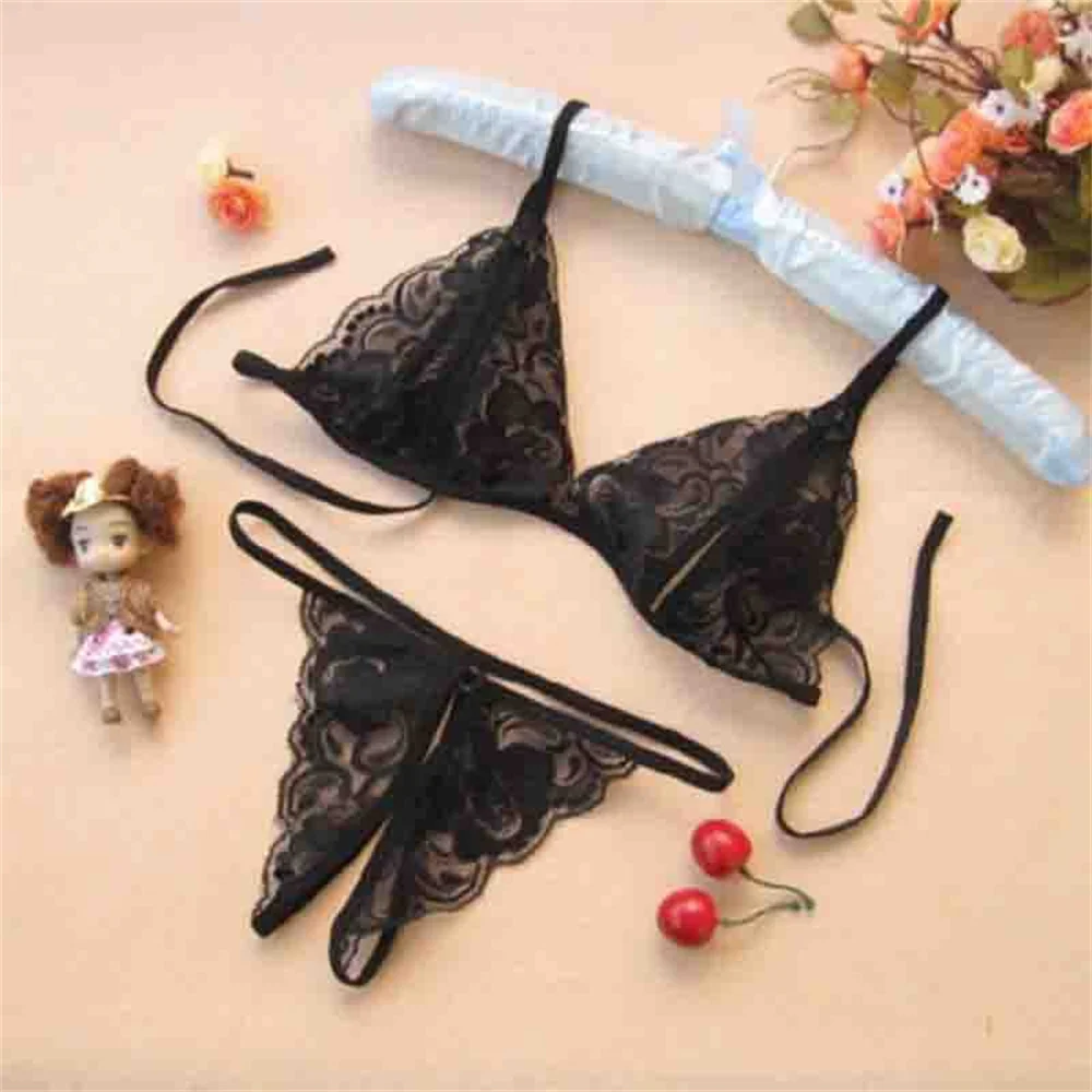 Women's erotic lingerie sexy lace see-through panties three-point uniform temptation set 18
Women's erotic lingerie sexy lace see-through panties three-point uniform temptation set 18