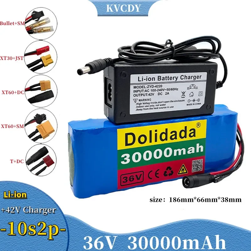 36V 30000mAh 18650 Rechargeable li-ion battery pack 10S2P Electric Bike for electric bicycle scooter 36V Ebike Battery+charger
36V 30000mAh 18650 Rechargeable li-ion battery pack 10S2P Electric Bike for electric bicycle scooter 36V Ebike Battery+charger