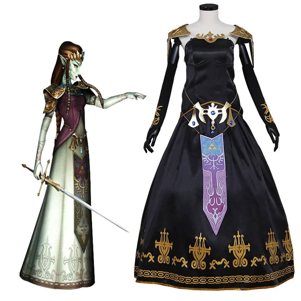 Twilight Princess Cosplay Breath Of The Wild Game Dark Princess Warriors Dress Uniform Halloween Carnival Party Battle Gown
Twilight Princess Cosplay Breath Of The Wild Game Dark Princess Warriors Dress Uniform Halloween Carnival Party Battle Gown
