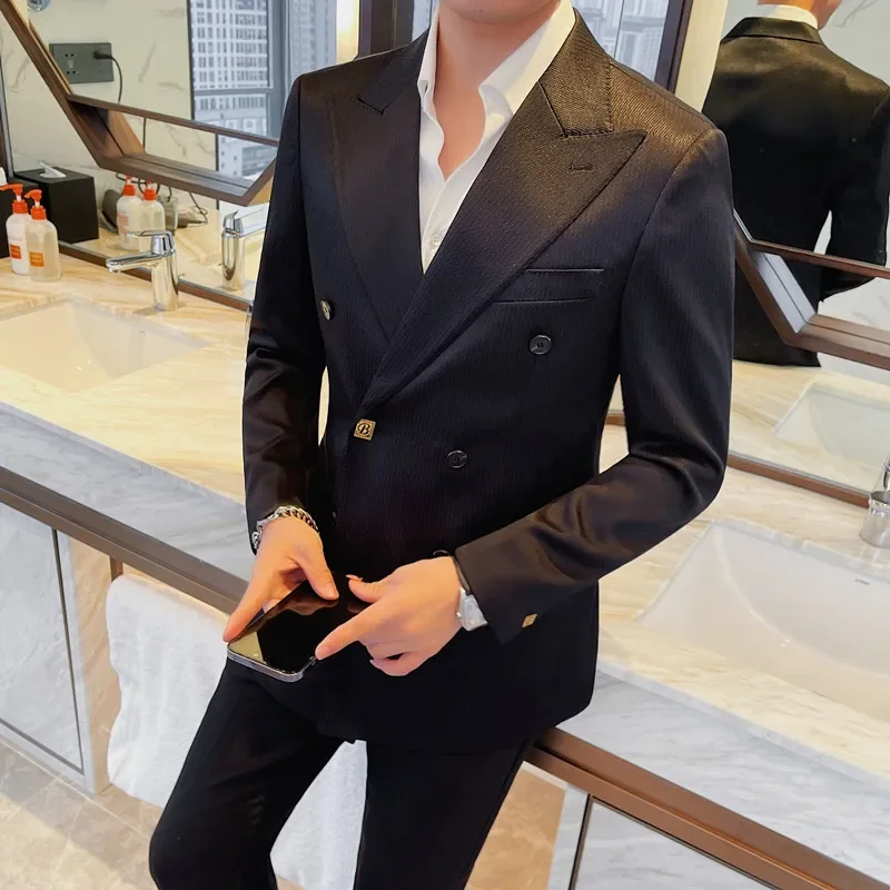 

Haute Couture Men's Slim-fit Business Social Suit Jacket Fashionable Men's New Banquet Wedding Dress Suit Jacket Men's Blazers