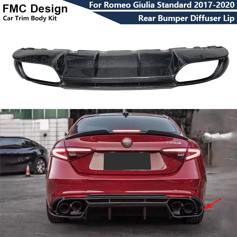 For Alfa Romeo Giulia Standard 2017-2020 Carbon Fiber Rear Bumper Diffuser Lip Car Rear Spoiler Parts body kit
For Alfa Romeo Giulia Standard 2017-2020 Carbon Fiber Rear Bumper Diffuser Lip Car Rear Spoiler Parts body kit