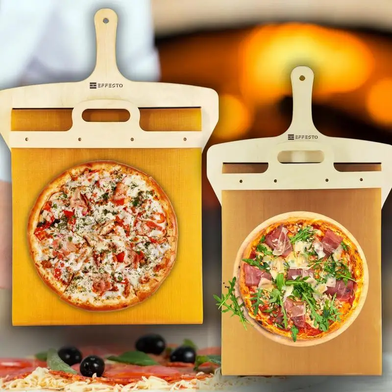 

Wooden Sliding Pizza Shovel Pizza Spatula Paddle with Hang Hole Non-Stick Pizza Turner Smooth Cutting Board Kitchen Baking tool
