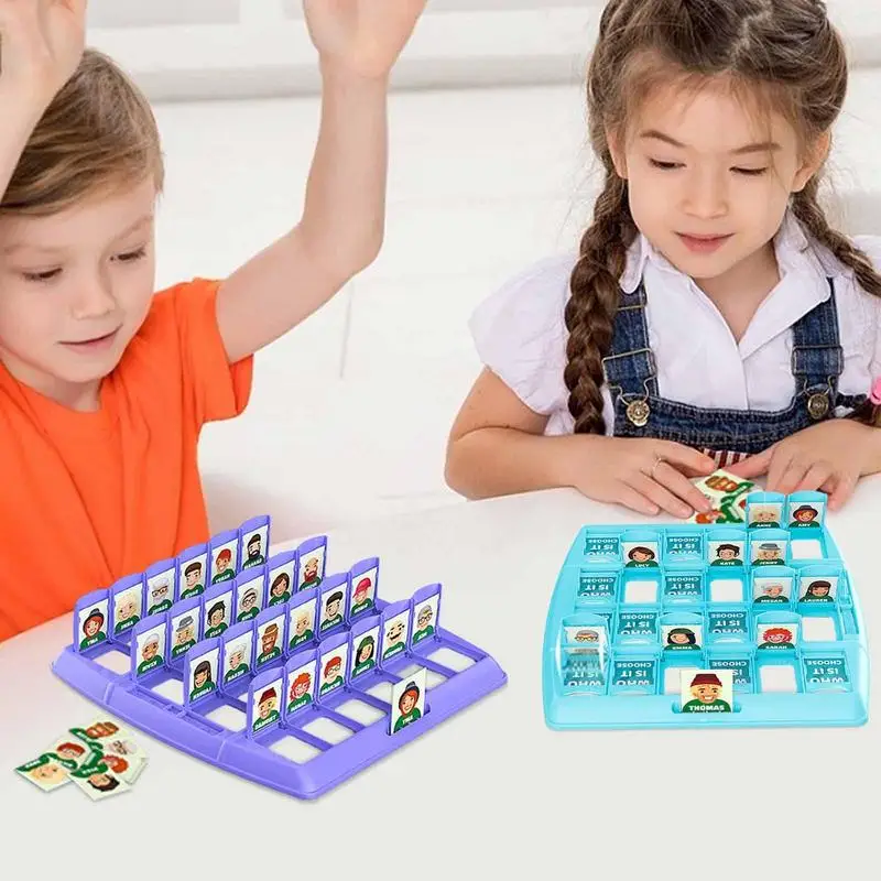 

Guess Who I Am Game Durable And Safe Party Family Board Game Easy To Use Multi-Player Guessing Game For Kids Ages 6 And Up
