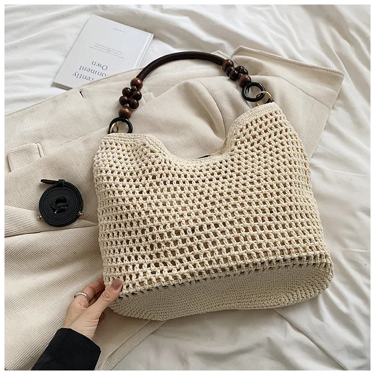 Summer Hollow Woven Tote Bag - Large Capacity 39 S1c82dc2d2a964a6eb06d0b04899af61aS