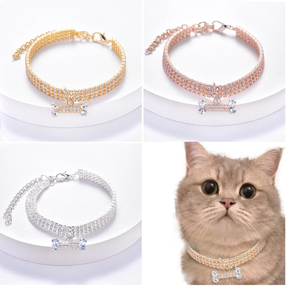 Diamond Pet Cat Necklace Decoration Jewelry Bling Rhinestone Dogs Collar Suitable for Pets Birthday Party Supplies Accessories
Diamond Pet Cat Necklace Decoration Jewelry Bling Rhinestone Dogs Collar Suitable for Pets Birthday Party Supplies Accessories