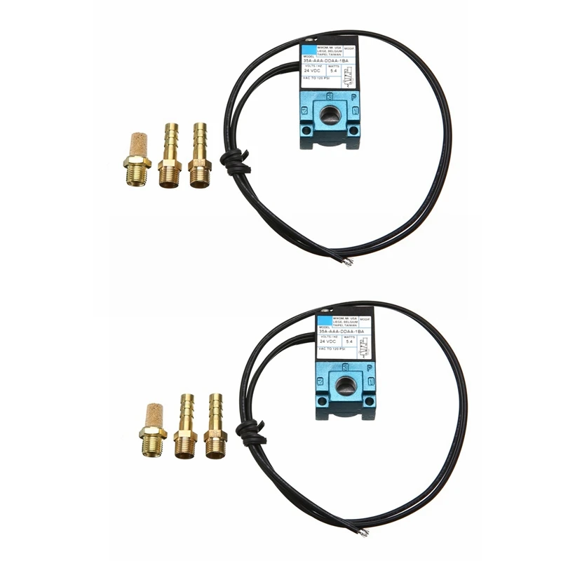 2X DC 24V 5.4W ECU 3 Port Electronic Boost Control Solenoid Valve 35A-AAA-DDAA-1BA With 6Pcs Fittings Kits
2X DC 24V 5.4W ECU 3 Port Electronic Boost Control Solenoid Valve 35A-AAA-DDAA-1BA With 6Pcs Fittings Kits