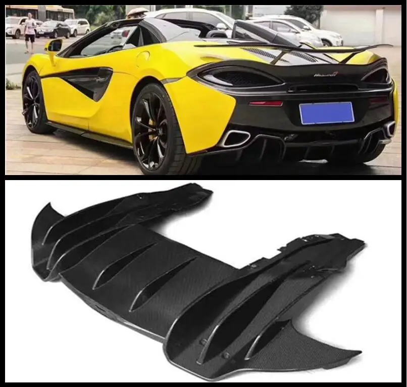 Real Carbon Fiber Rear Bumper Side Spoilers Lip Trunk Diffuser For McLaren 540 570s 2015 2016 2017 2018 2019 2020
Real Carbon Fiber Rear Bumper Side Spoilers Lip Trunk Diffuser For McLaren 540 570s 2015 2016 2017 2018 2019 2020