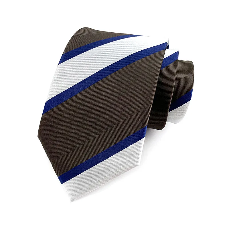 New 8cm Mens Neck Tie Brown White Striped Patterned Fashion Man Necktie 100% Silk Ascot Cravat For Gentleman Wedding Party YUY13
New 8cm Mens Neck Tie Brown White Striped Patterned Fashion Man Necktie 100% Silk Ascot Cravat For Gentleman Wedding Party YUY13
