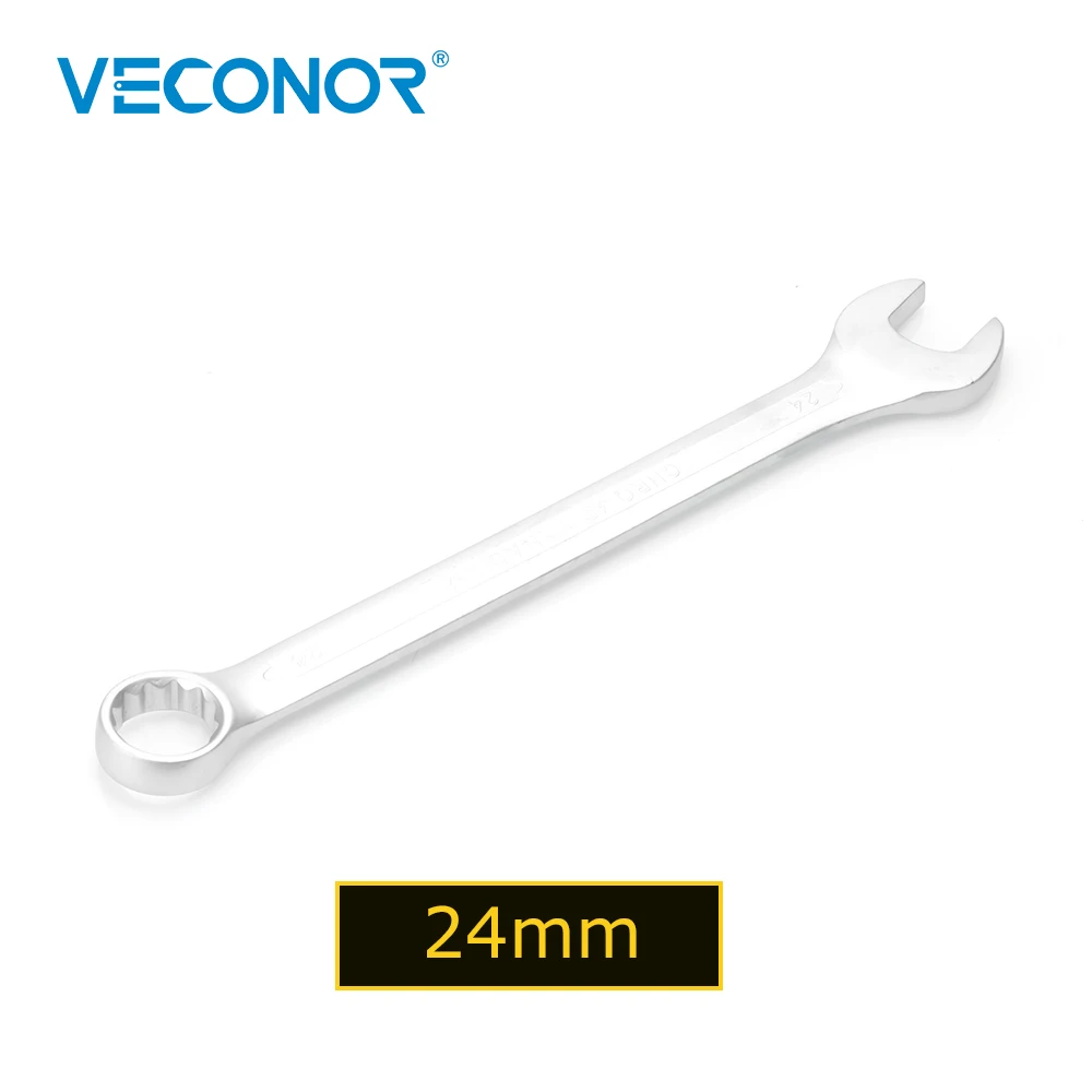 

Veconor 24mm Open Box End Combination Wrench Chrome Vanadium Opened Ring Combo Spanner Household Car repair Hand Tools 24 mm